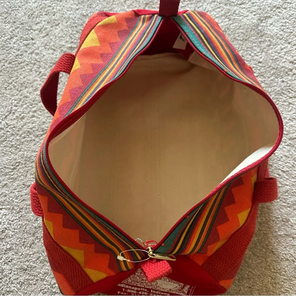 Vintage Geometric Duffel Bag